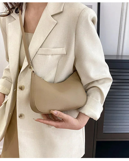 WOMEN'S Bag Underarm Bag  Handbags Retro Solid Color