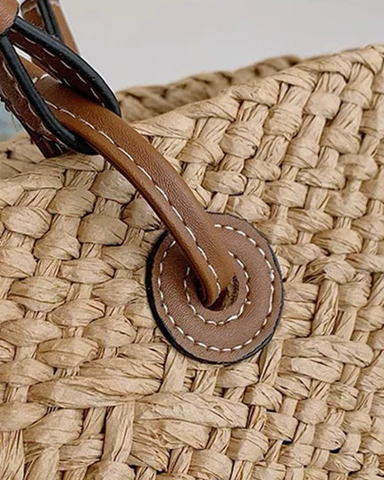 New Shoulder Bag Handmade Straw Woven Large Capacity