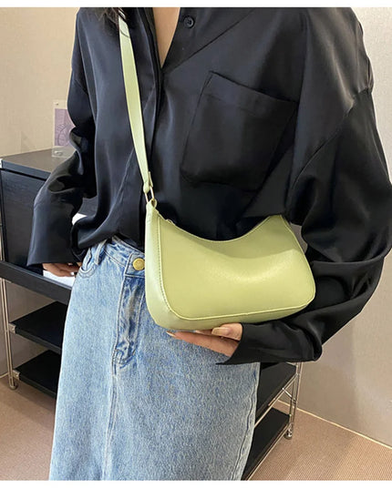 WOMEN'S Bag Underarm Bag  Handbags Retro Solid Color