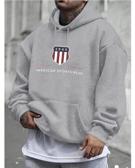 Men's hooded sweatshirt  men's warm sweatshirt