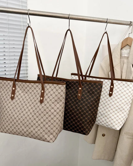 Large women's handbag, simple and versatile