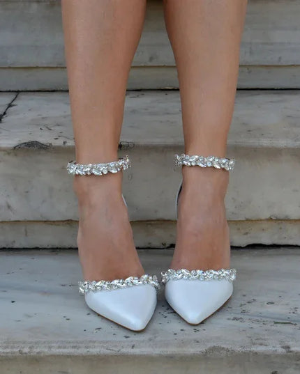 Pointed High Heel Thick Heel Spring and Summer
