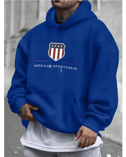 Men's hooded sweatshirt  men's warm sweatshirt