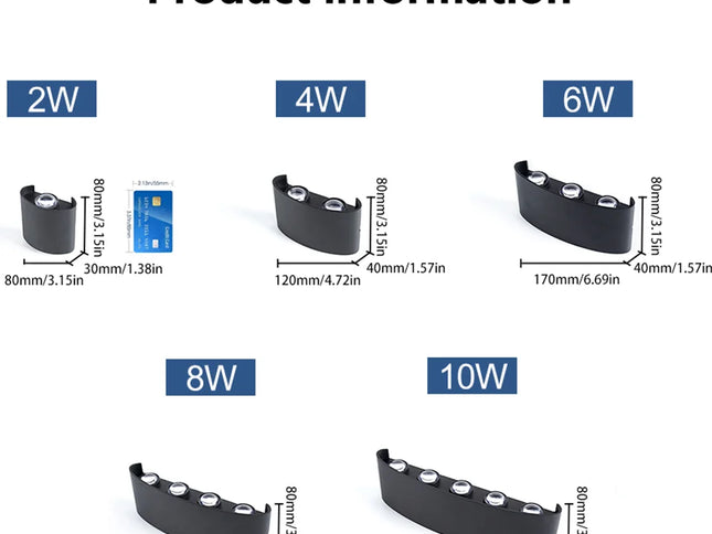 LED Wall Light Outdoor Indoor