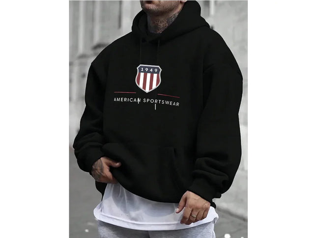 Men's hooded sweatshirt  men's warm sweatshirt