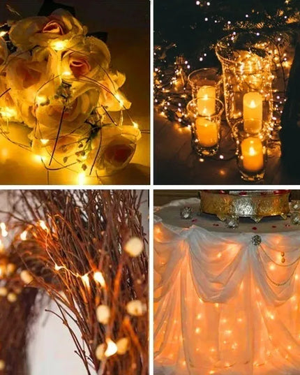 Battery Powered 10/20/30/50/100LEDs String Lights