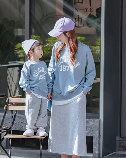 New Family Sweatshirt Dad And Son Hoodies Mather