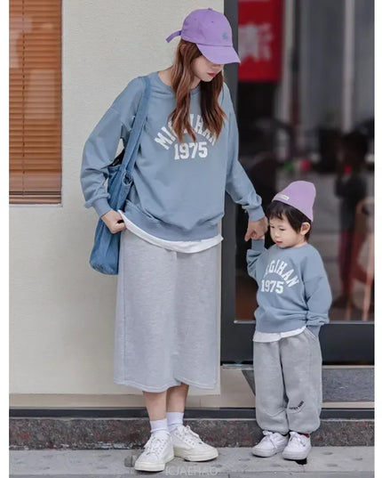 New Family Sweatshirt Dad And Son Hoodies Mather