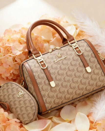 Boston handbag, a light luxury and high-end style women's messenger bag