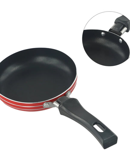 12cm/14cm/16cm Mini Frying Pan Non-Stick Steel Frypan Pot Saucepan