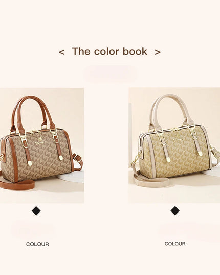 Boston handbag, a light luxury and high-end style women's messenger bag