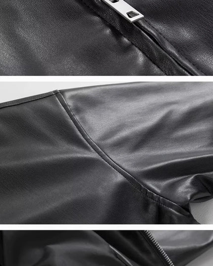 Men's Leather Jacket Men's Biker Jacket Motorcycle