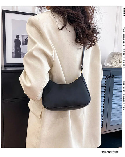 WOMEN'S Bag Underarm Bag  Handbags Retro Solid Color