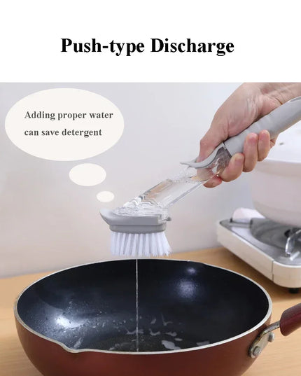 Kitchen Cleaning Brush 2 In 1 Long Handle Cleaing Brush