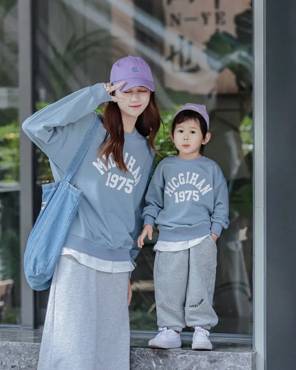 New Family Sweatshirt Dad And Son Hoodies Mather