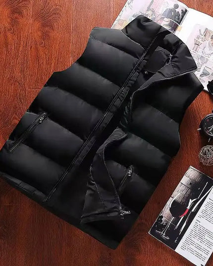 Mens Vest Jacket Warm Sleeveless Jackets Winter