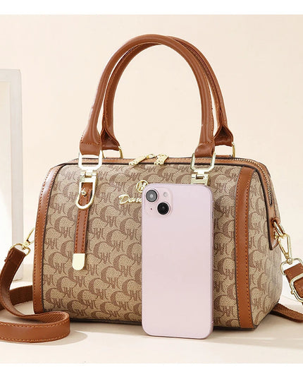 Boston handbag, a light luxury and high-end style women's messenger bag