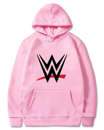 New loose hooded sweatshirt with WWE logo print