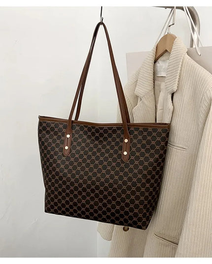 Large women's handbag, simple and versatile