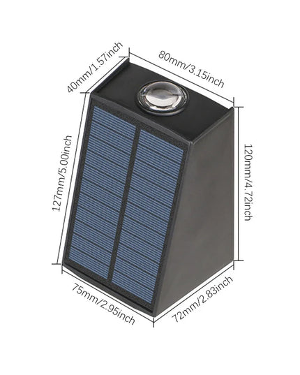 2LEDs Solar Outdoor Lights