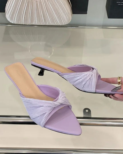 Bailamos Women Outdoor Slippers High Heel Shoes