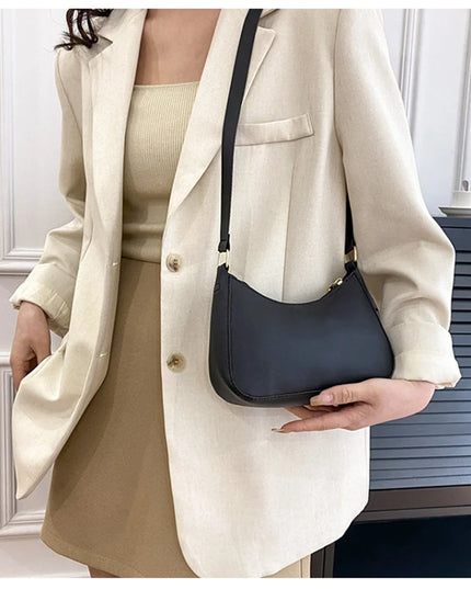 WOMEN'S Bag Underarm Bag  Handbags Retro Solid Color