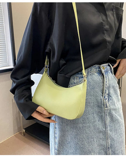 WOMEN'S Bag Underarm Bag  Handbags Retro Solid Color