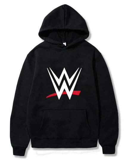 New loose hooded sweatshirt with WWE logo print