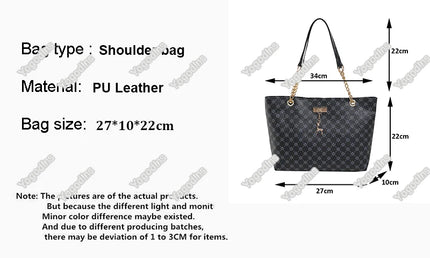 New Presbyopia Handbag Texture Soft Leather Large