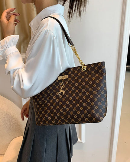 New Presbyopia Handbag Texture Soft Leather Large