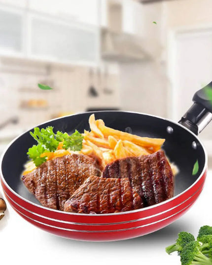 12cm/14cm/16cm Mini Frying Pan Non-Stick Steel Frypan Pot Saucepan