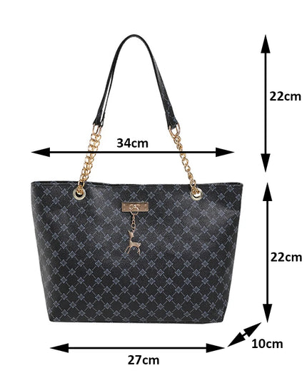 New Presbyopia Handbag Texture Soft Leather Large