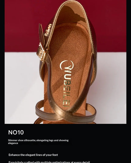Women‘s Heel Latin Dance Shoes Flare/Cone Heel