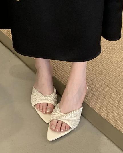 Bailamos Women Outdoor Slippers High Heel Shoes