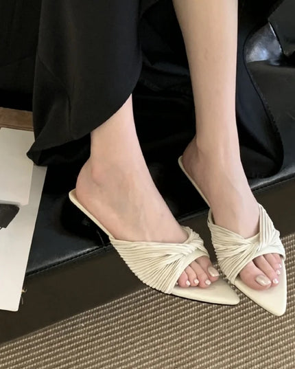 Bailamos Women Outdoor Slippers High Heel Shoes