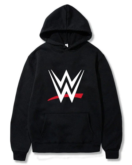 New loose hooded sweatshirt with WWE logo print