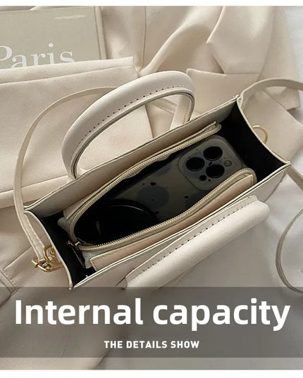 Elegant Black Handbag with Dual Handles