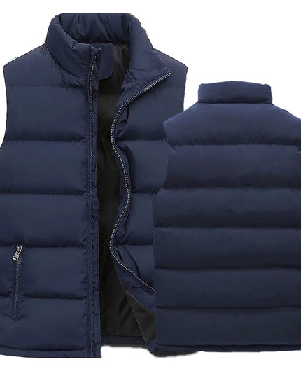 Mens Vest Jacket Warm Sleeveless Jackets Winter