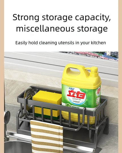 Kitchen Spice Storage Shelf with Drainage Rack