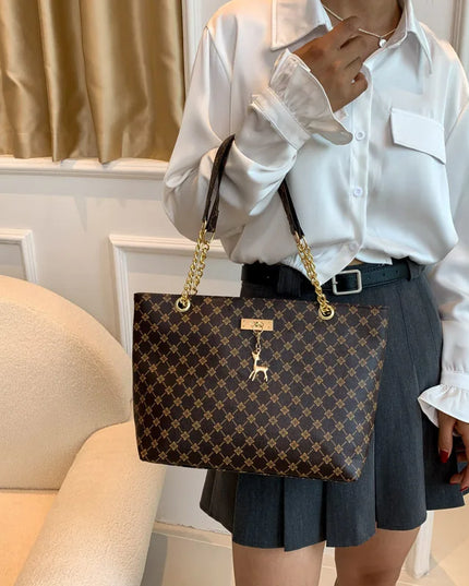 New Presbyopia Handbag Texture Soft Leather Large