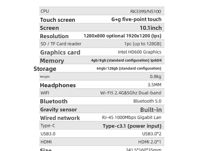 10" Open-Frame Android Touch Panel PC Rugged Industrial Tablet