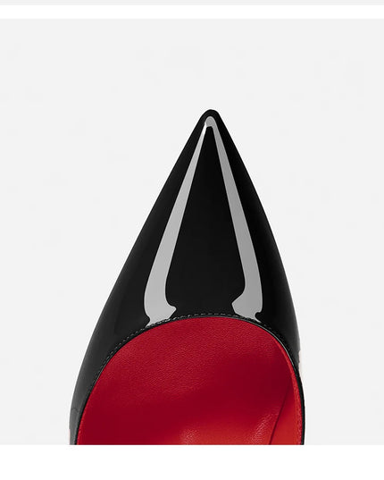 Elegant Hollow Women's High Heels Luxury Brand Black