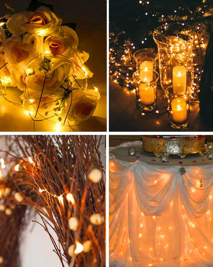 Battery Powered 10/20/30/50/100LEDs String Lights
