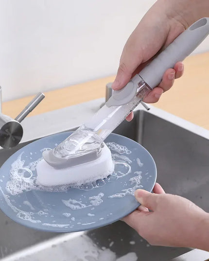 Kitchen Cleaning Brush 2 In 1 Long Handle Cleaing Brush