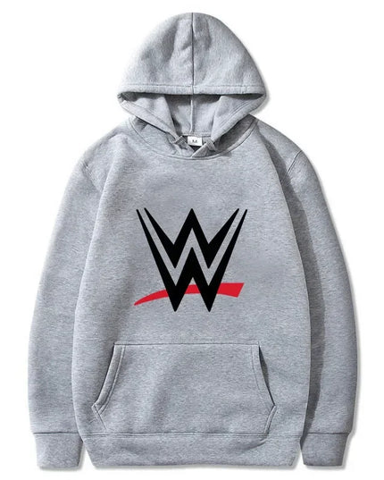 New loose hooded sweatshirt with WWE logo print