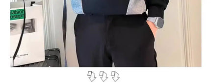 Spliced   sweatshirt Men's Spring Autumn New Round