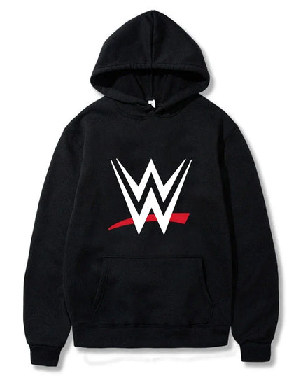 New loose hooded sweatshirt with WWE logo print
