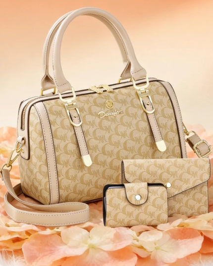 Boston handbag, a light luxury and high-end style women's messenger bag