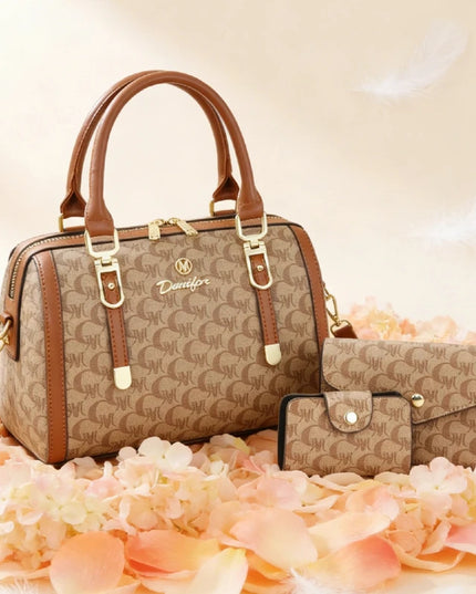 Boston handbag, a light luxury and high-end style women's messenger bag