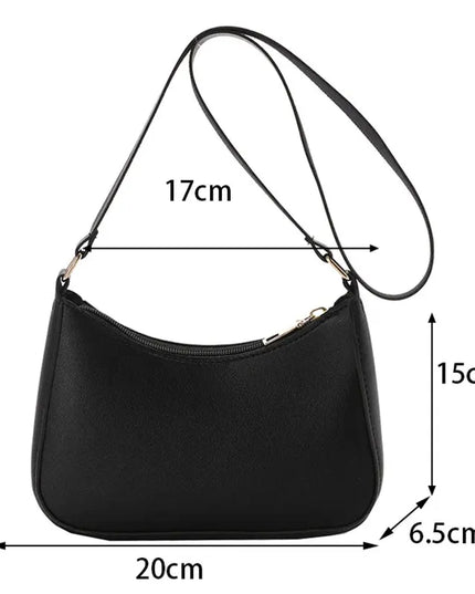 Fashionable and trendy solid-color handbag